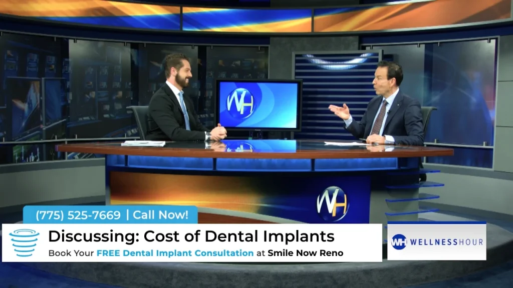Discussing the cost of dental implants in Reno on the Wellness Hour